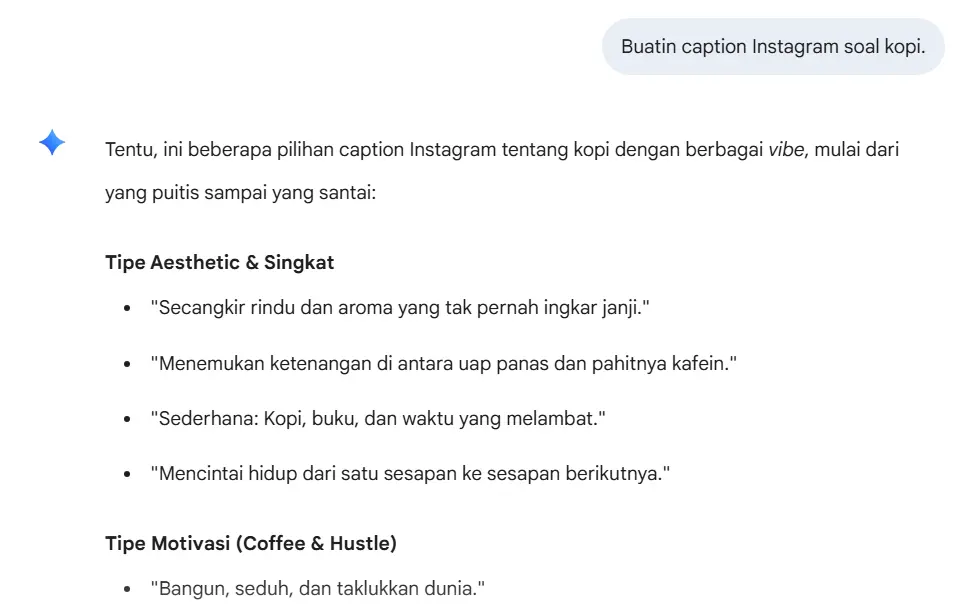 Contoh Prompt Simple