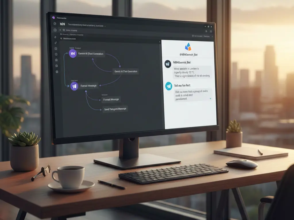 Cover Image for Tutorial Lengkap Membuat Chatbot Telegram dengan n8n dan Gemini AI Tanpa Coding